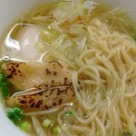 中華そば むら田 - 鶏塩そばの麺の感じ