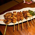 Ajiwaiya - 200620焼き鳥盛合せ980円タレ