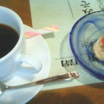石井味噌店 - 食後のコーヒーと味噌アイス