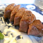 東京 芝 とうふ屋うかい - 焼物：特選和牛炭火焼き