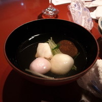 長崎卓袱浜勝 - 丸餅などのお吸い物