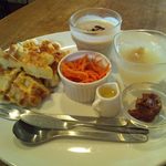 カフェむぎわらい - ワッフルプレート