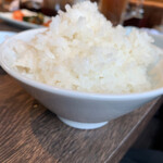Horumon Hikari - 中盛りのご飯なのに大盛りにしか見えない（笑）旦那さんサラサラと完食