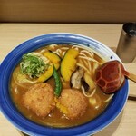 手延べうどん 水山 - カツカレーうどん。