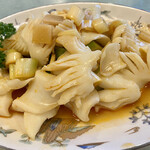 杏苑 - 冷拌墨魚(ボイルイカの辛味和え)小@1,500円(税抜)