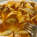 杏苑 - 家常明蝦(大海老の辛子煮込み)小@2,700円(税抜)