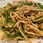 杏苑 - 青椒肉絲(豚肉とピーマンの細切り炒め)小@1,500円(税抜)