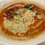 杏苑 - 坦々麺(タンタン麺)フルーツ杏仁付き@1,300円(税抜)