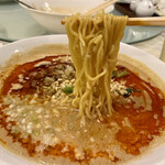 杏苑 - 坦々麺(タンタン麺)フルーツ杏仁付き@1,300円(税抜)