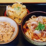 華福 - ☆人気No.1のかきあげうどん　かやくごはんセット☆　７８０円