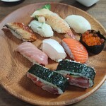 立喰い寿司　七幸 - 上にぎり ￥1,200-  と、大名巻2つ。