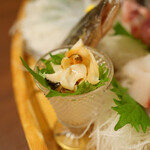 網元の宿 ろくや - 地魚大量船盛り：サザエ