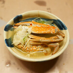 網元の宿 ろくや - お皿に移して頂きます。