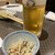 かかし - ビールとお通し