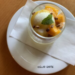 たねや 守山玻璃絵館 - オーダーデザート。私はトロピカルなパフェにしました。