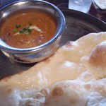 インディアン レストラン アティティ - マトン玉ねぎカレー＆ナン