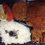 飲食笑商何屋ねこ膳 - ミックスフライ弁当