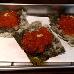 天ぷらとワイン大塩 天五横丁店 - いくらカナッペ