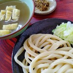 手打ちうどん ムサシ - つけ並350円＋激辛唐辛子味噌100円  小銭スタンバイ