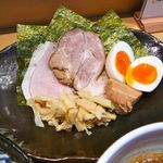 つけ麺 道 - チャーシュー・味玉・メンマ・海苔♫2012/5