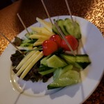 パスティス - チーズ・サラミ サラミ抜きできゅうり
