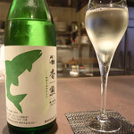 鮎知 - 高知の老舗酒蔵「酔鯨酒造」さんが造り出した鮎料理に合う純米酒「香魚」を頂きます