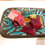 うを徳 - 寿司ネタの塩釜本鮪をつまみで