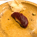 うを徳 - 塩釜本鮪の赤身漬けにぎり