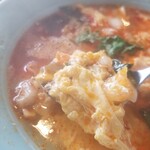 焼肉レストランびーふ苑 - 若鶏のスープ　350円