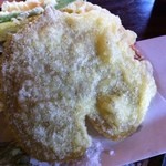 北野天満温泉 - ヤマブドウの葉の天婦羅