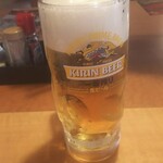 久兵衛屋 - 作り直させた生ビールでも、泡だらけ