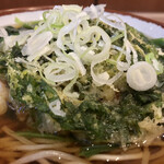 そばの神田 東一屋 - 春菊天に着目する。