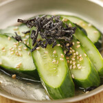 Instant pickled cucumber