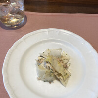 厳選洋食さくらい - アンディーブとチキンとマッシュルームのサラダ