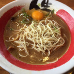 徳島ラーメン人生 - 替玉もしました。無料券も使えます。