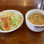 ぶどう亭 - サラダとスープ付き