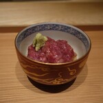 肉屋 田中 - 松阪牛イチボの漬け寿司