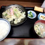 Ichiban Shokudou - 野菜炒め定食￥650