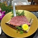 和牛 まつした - 追加単品 吟選ｽﾃｰｷ３種盛 135ｇ 8,000円税込 2020年07月