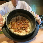 大喜久 - 焼鱧と新生姜の炊込みご飯