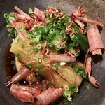 めしの助 - 冷し焼き茄子とオクラ