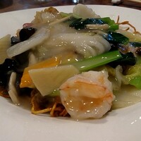 開化亭 - 海鮮入りあんかけ焼きそば