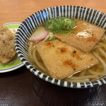 こかげ亭 - きつねうどんとかやくご飯のおにぎり