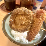 とんかつ一幸 - 椎茸とウィンナーフライ