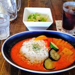 コップン カフェ - レッドカレー(ライスは少なめ)