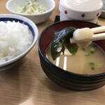 Tempura Fuji - ご飯と味噌汁