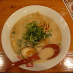 楽麺楽彩ラーメン熊坊樽井 - とんこつパイタンラーメン＠2011年5月