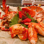 鉄板 かや乃 - オマール海老は、バター醤油風味