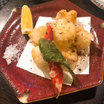 なごみ康 - タコの天ぷら