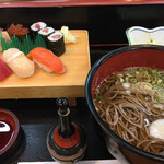 Sushi Katsu - 寿司そば定食（松）ランチ